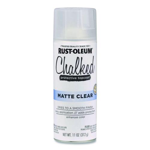 Image of Rust-Oleum® 302599 Ultra Matte Chalked Paint, Matte Clear, 12 oz Aerosol Can