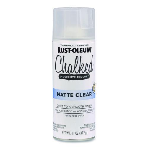 Image of Rust-Oleum® 302599 Ultra Matte Chalked Paint, Matte Clear, 12 oz Aerosol Can