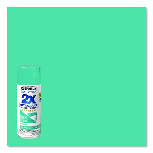 Image of Rust-Oleum® 331175 Painter's Touch 2X Ultra Cover Spray Paint, High Gloss St. Tropez, 12 oz Aerosol Can, 6/Carton
