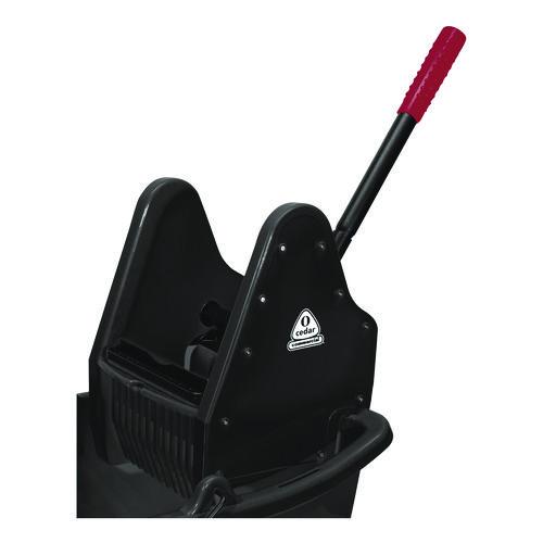 Image of Nexstep Commercial Products 96998 Premier Downpress Mop Bucket and Wringer, 35 qt, Black