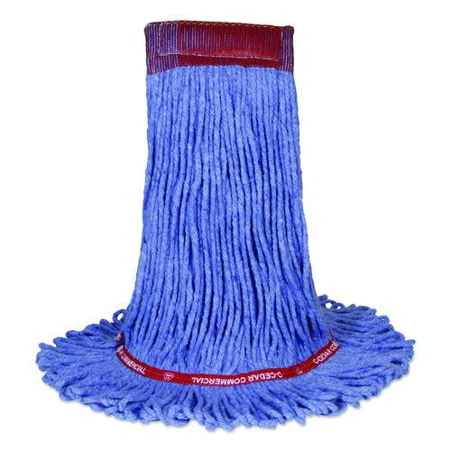 Image of Nexstep Commercial Products 97157 MaxiClean Loop-End Mop, Cotton/Synthetic, 24 oz, Blue