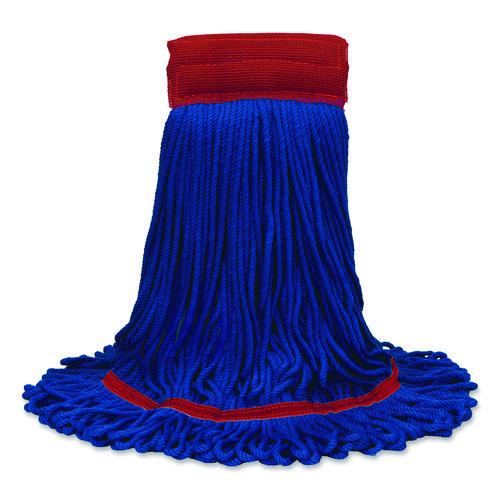Image of Nexstep Commercial Products 97207 MaxiPlus Microfiber Loop-End Mop, Microfiber, 24 oz, Blue