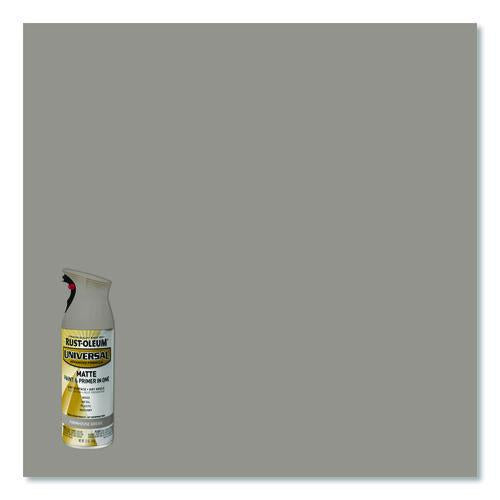 Image of Rust-Oleum® 376724 Universal Premium Spray Paint, Matte Greige, 12 oz Aerosol Can