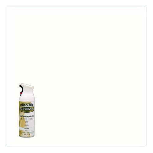 Image of Rust-Oleum® 245199 Universal Premium Spray Paint, Gloss White, 12 oz Aerosol Can