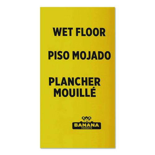 Image of Nexstep Commercial Products Banana Safety Sign, 13 x 12 x 24, Yellow/Black