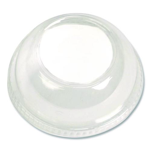 Image of Plastifar 18431 PET Lids, Fits 5 oz and 8 oz Sundae Cup, 100/Sleeve, 10/Sleeves/Carton