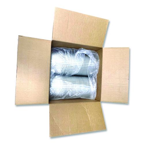 Image of Plastifar 18361 Bakery Containers, 8" Cake, 9.7" Diameter x 5" h, Black/Clear, 100/Carton