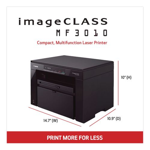 Image of Canon® 5252B037 imageCLASS MF3010VP Wireless Multifunction Laser Printer, Copy/Print/Scan
