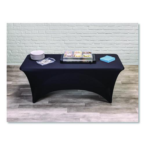 Image of Iceberg Igear Fabric Table Cover, Polyester/spandex, 30" X 72", Black