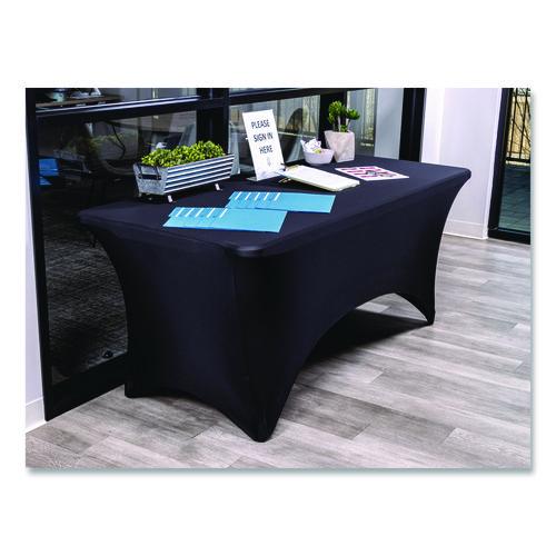 Image of Iceberg Igear Fabric Table Cover, Polyester/spandex, 30" X 72", Black