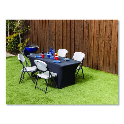 Image of Iceberg Igear Fabric Table Cover, Polyester/spandex, 30" X 72", Black
