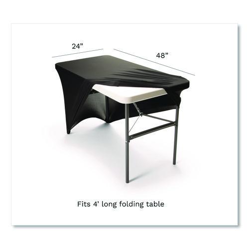 Image of Iceberg Igear Fabric Table Cover, Polyester/spandex, 24" X 48", Black