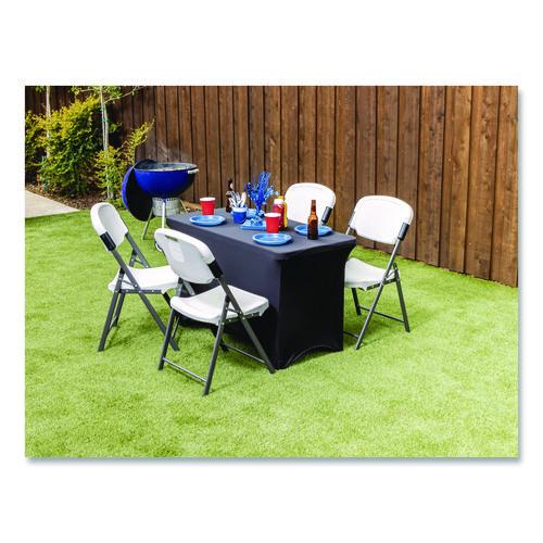 Image of Iceberg Igear Fabric Table Cover, Polyester/spandex, 24" X 48", Black