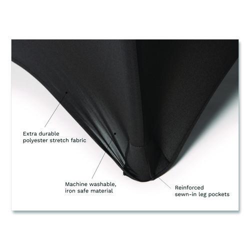 Image of Iceberg Igear Fabric Table Cover, Polyester/spandex, 24" X 48", Black