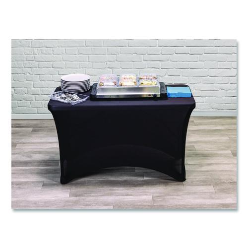 Image of Iceberg Igear Fabric Table Cover, Polyester/spandex, 24" X 48", Black