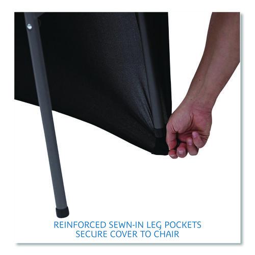 Image of Iceberg Igear Fabric Table Cover, Polyester/spandex, 24" X 48", Black