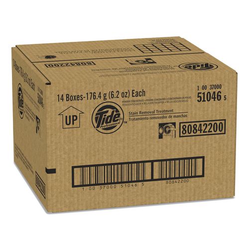 Image of Tide® PRO 80842200 Stain Removal Treatment Powder, 6.2 oz Box, 14/Carton