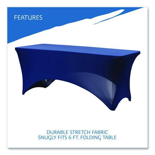 Image of Iceberg 16526 Igear Fabric Table Cover, Polyester/spandex, 30 "x 72", Blue
