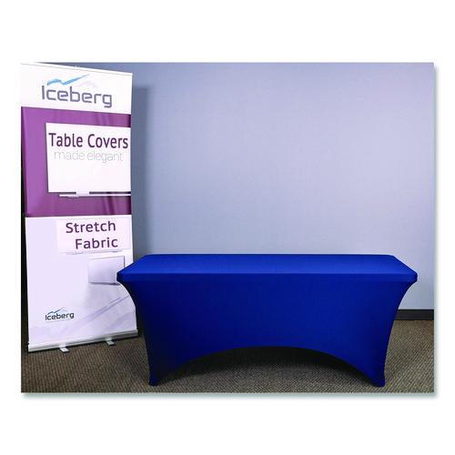 Image of Iceberg 16526 Igear Fabric Table Cover, Polyester/spandex, 30 "x 72", Blue