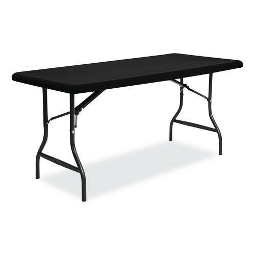 Image of Iceberg 16621 iGear Fabric Table Top Cap Cover, Polyester/Spandex, 30" x 72", Black