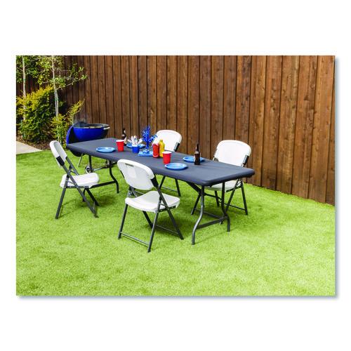 Image of Iceberg 16631 iGear Fabric Table Top Cap Cover, Polyester/Spandex, 30" x 96", Black