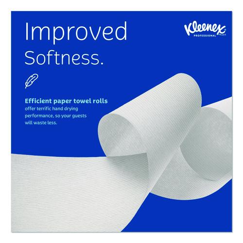 Image of Kleenex® 01080 Universal Hard Roll Paper Towels with Premium Absorbency Pockets, 1-Ply, 8" x 425 ft, 1.5" Core, White, 12 Rolls/Carton