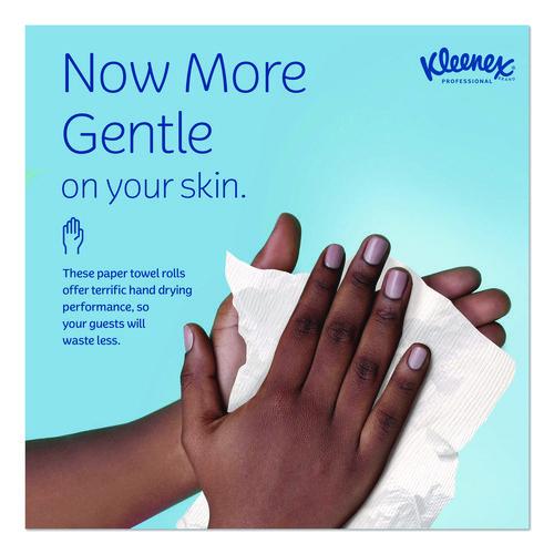 Image of Kleenex® 01080 Universal Hard Roll Paper Towels with Premium Absorbency Pockets, 1-Ply, 8" x 425 ft, 1.5" Core, White, 12 Rolls/Carton