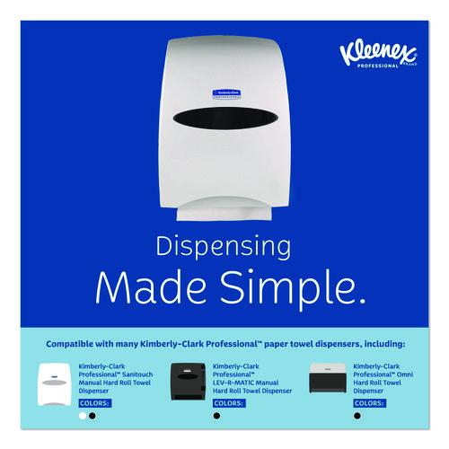 Image of Kleenex® 01080 Universal Hard Roll Paper Towels with Premium Absorbency Pockets, 1-Ply, 8" x 425 ft, 1.5" Core, White, 12 Rolls/Carton