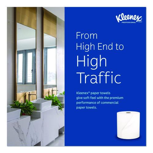 Image of Kleenex® 01080 Universal Hard Roll Paper Towels with Premium Absorbency Pockets, 1-Ply, 8" x 425 ft, 1.5" Core, White, 12 Rolls/Carton
