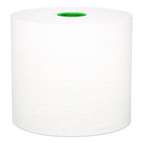 Image of Kleenex® 25630 Hard Roll Paper Towels with Premium Absorbency Pockets with Colored Core, Green Core, 1-Ply, 7.5" x 700 ft, White, 6 Rolls/CT