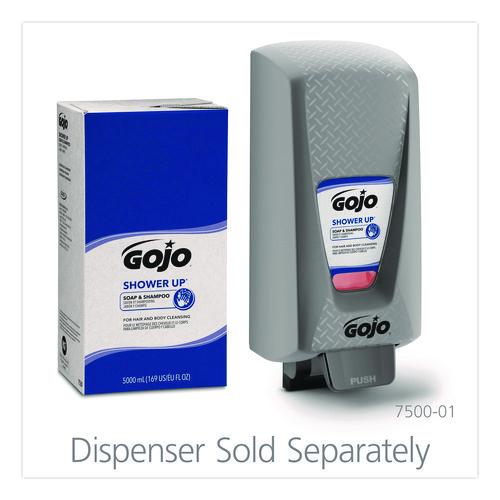 Image of GOJOÂ® SHOWER UP Soap and Shampoo, Clean, 5,000 mL Refill Bag, 2/Carton
