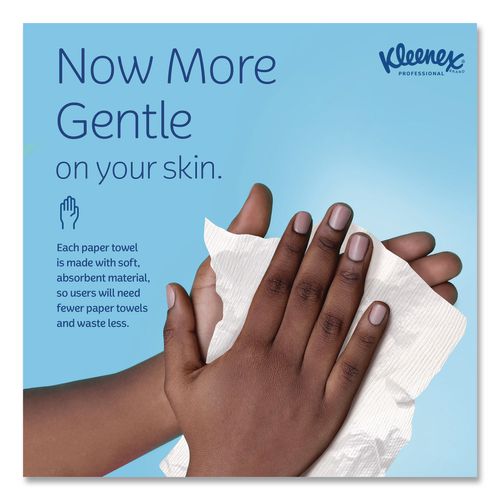 Image of Kleenex® 02046 Multi-Fold Paper Towels, Convenience, 9.2 x 9.4, White, 150/Pack, 8 Packs/Carton