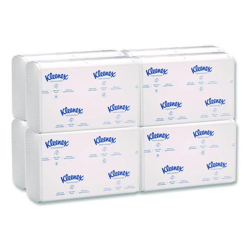 Image of Kleenex® 02046 Multi-Fold Paper Towels, Convenience, 9.2 x 9.4, White, 150/Pack, 8 Packs/Carton