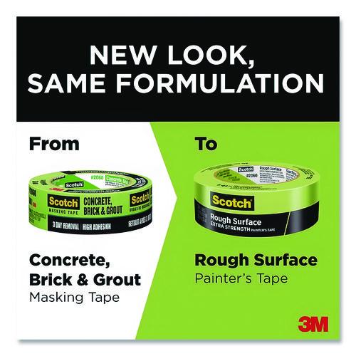 Image of Scotch® 206036AP Rough Surface Extra Strength Painter's Tape, 3" Core, 1.41" x 60.1 yds, Green