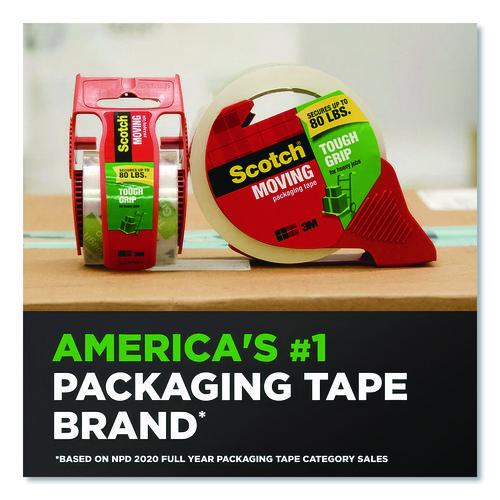 Image of Scotch® 3500-40-6 Tough Grip Moving Packaging Tape, 3" Core, 1.88" X 43.7 Yds, Clear, 6/pack