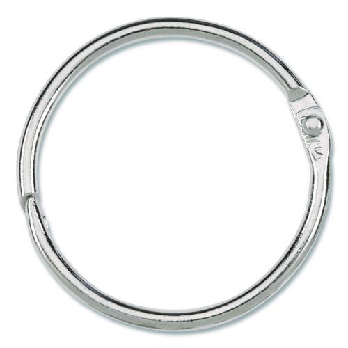 Image of ACCO A7072204A Metal Book Rings, 1.5" Diameter, 100/Box