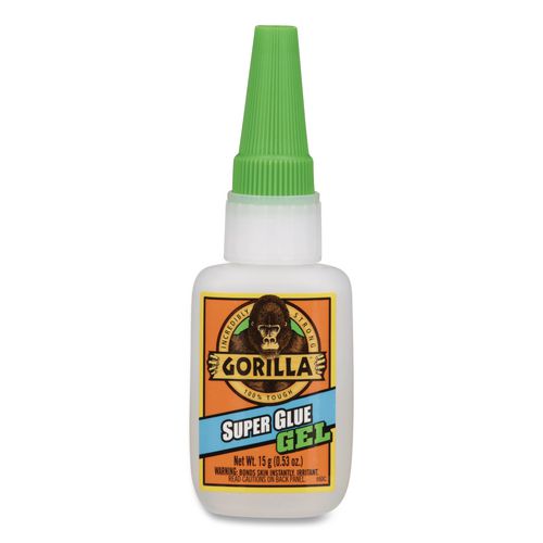 Image of Gorilla® 7600101 Super Glue Gel, 0.53 Oz, Dries Clear
