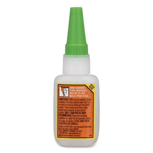Image of Gorilla® 7600101 Super Glue Gel, 0.53 Oz, Dries Clear