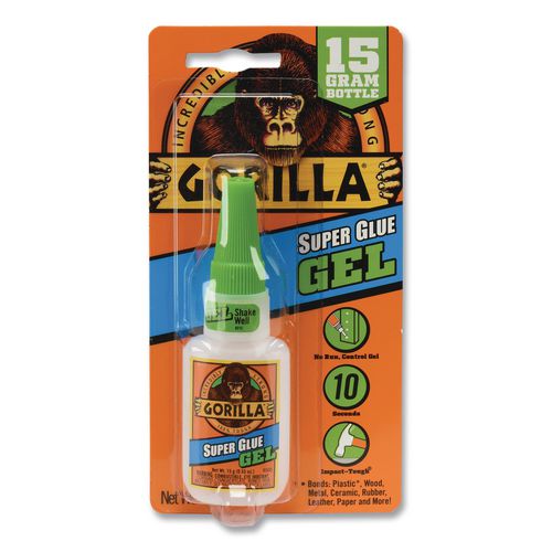 Image of Gorilla® 7600101 Super Glue Gel, 0.53 Oz, Dries Clear