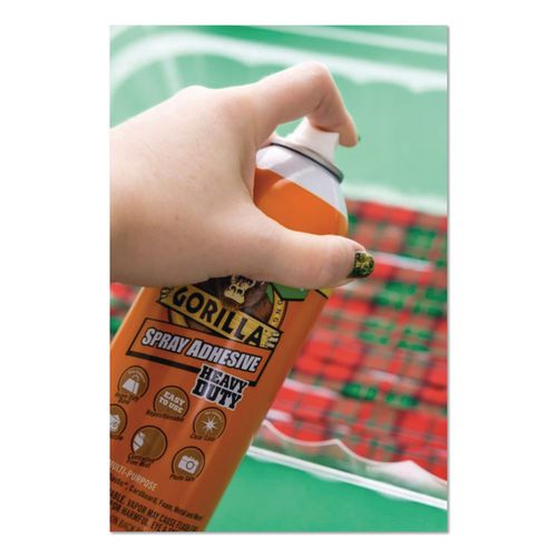 Image of Gorilla® 6301502 Spray Adhesive, 14 oz, Dries Clear