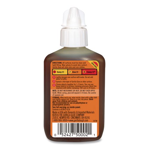 Image of Gorilla® 5000206 Original Formula Glue, 2 Oz, Dries Light Brown