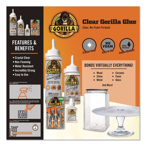 Image of Gorilla® 4500102 Clear Gorilla Glue, 1.75 oz Bottle