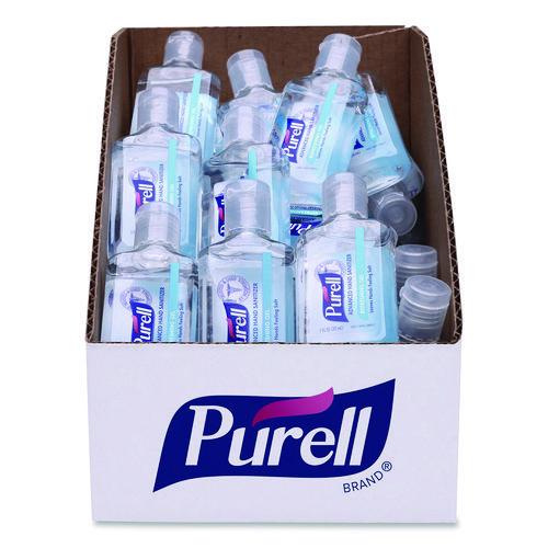Image of PURELL® 3901-36-BWL Advanced Hand Sanitizer Refreshing Gel, 1 oz Flip-Cap Bottle with Display Box, Clean Scent, 36/Bowl