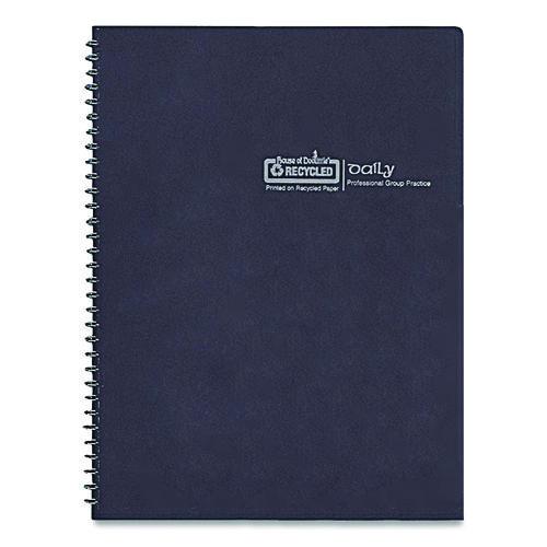 Image of House of Doolittle HOD58807 Recycled Undated Assignment Book For Intermediate Grades, 40-Weeks: Eight-Subject Day, Blue Cover, (100) 11 x 8.5 Sheets