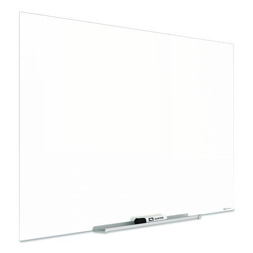 Image of Quartet® G8548IMW InvisaMount Magnetic Glass Marker Board, 85" x 48", White Surface