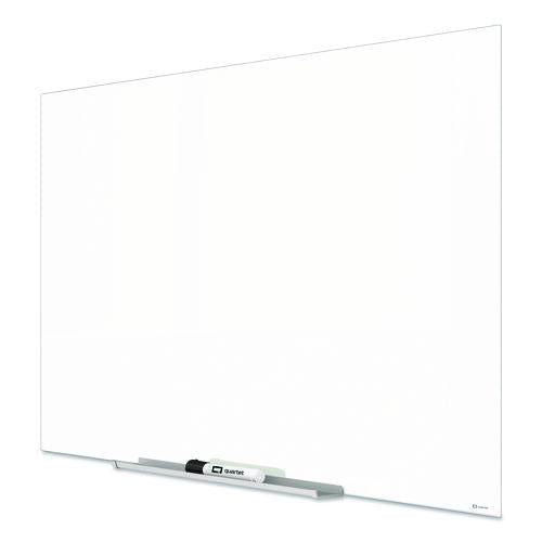 Image of Quartet® G8548IMW InvisaMount Magnetic Glass Marker Board, 85" x 48", White Surface