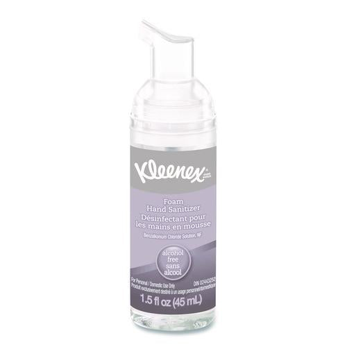 Image of Kleenex® 34136 Alcohol-Free Foam Hand Sanitizer, 1.5 Oz Pump Bottle, Unscented, 24/carton