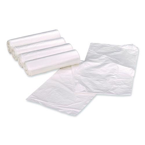 Image of Earthsense® Commercial 1507733 Linear Low Density Clear Recycled Can Liners, 45 gal, 1.5 mil, 40" x 46", Clear, 10 Bags/Roll, 10 Rolls/Carton