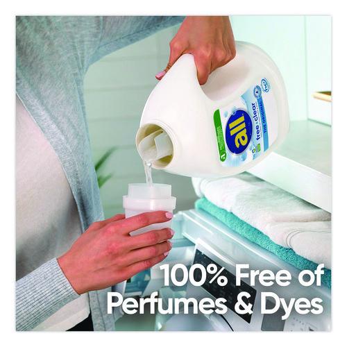 Image of all® 7261347427 Free Clear HE Laundry Detergent, 24 Loads, Unscented, 30 oz Bottle, 6/Carton