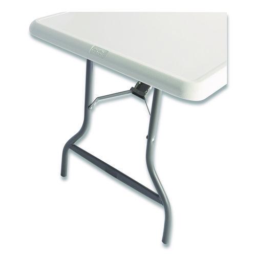 Image of Iceberg IndestrucTable Industrial Folding Table, Rectangular, 60" x 30" x 29", Platinum
